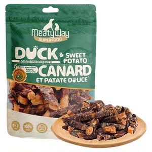 
Meatyway Jueyan Dog Snacks Duck Breast Sweet Potato Roll Chicken Jerky Teddy Teeth Molding Training Pet Dried Meat