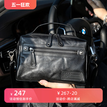 Selected high-quality cowhide crossbody bag for men