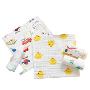 Youxin baby gauze mouth water towel towel children's square towel baby super soft soft pure cotton newborn wash face towel
