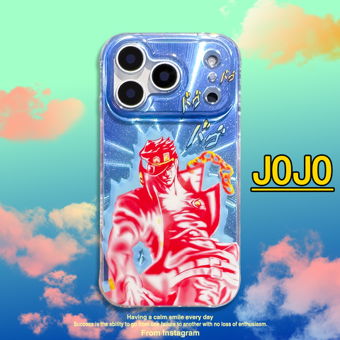 JoJo’s Bizarre Adventure Jotaro Kujo Red Blue Anime MagSafe iPhone Case