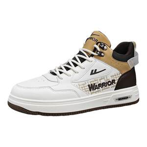 
Pull back high-top men's shoes spring all-match casual mid-top aj basketball sneakers student sports inner heightening small white trendy shoes