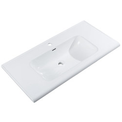 Suitable for Jiumuwang bathroom cabinet semi-embedded integrated ceramic