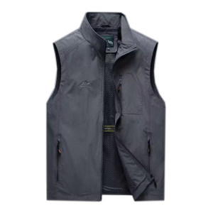 
Outdoor vest spring and autumn men's coat thin quick-drying loose casual pocket vest summer vest fishing vest