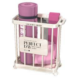 BSD yoga mat storage basket for home use with wheels