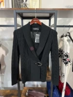 Ralphlauren Ms. La Lauron's Новый чистый характер хлопкового изгиба, поездка и развлекательный вариант, универсальный кардиган
