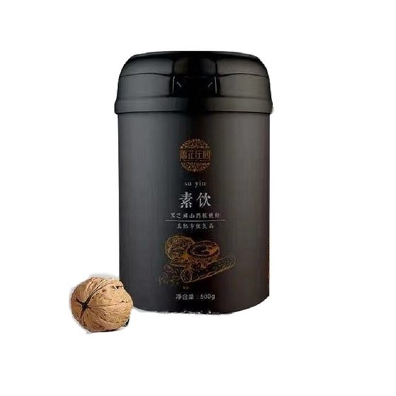 Official authentic ginseng melanin drinking black five Zhen powder yam, walnut lumbar fruit nutrition replacement meal grain grain porridge 500g