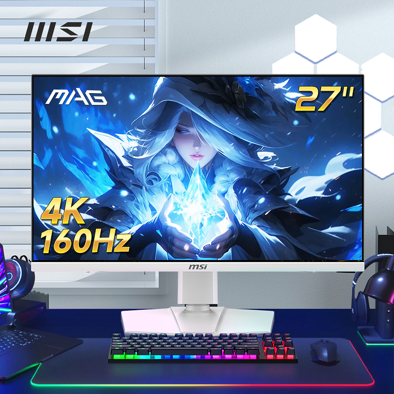 ΢27Ӣ4KIPS羺160HZ̨ʽʾMAG274URFWĻ1999Ԫ