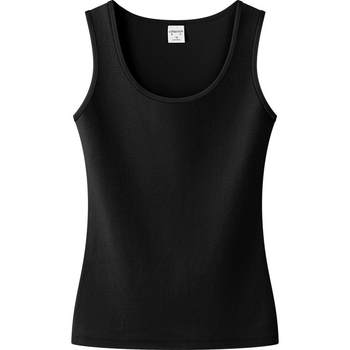 Black cotton camisole for women to wear inside and outside for summer