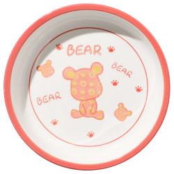 Creative Internet celebrity bear plate deepens and thickens ceramic microwave