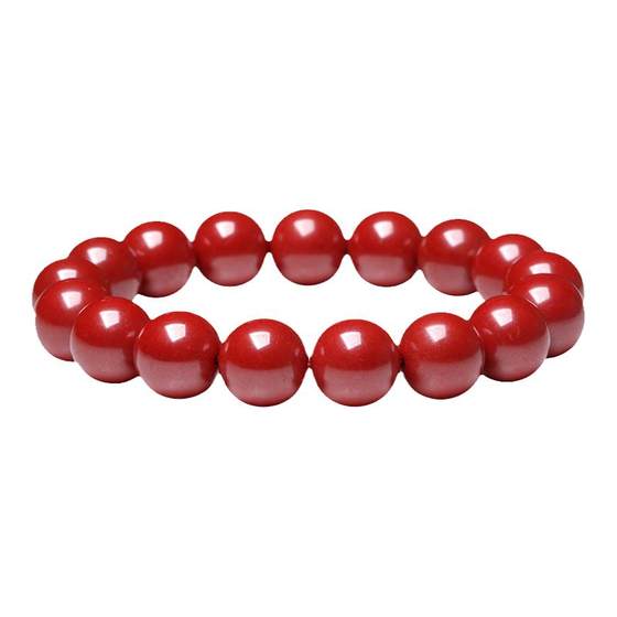 Qingxiangtai Cinnabar Bracelet Official Flagship Store Genuine Birth Year Original Ore Genuine Women's Amulet Bracelet