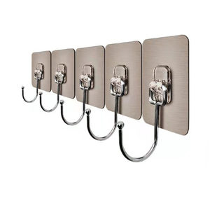 
No hole punching hook kitchen markless load-bearing adhesive transparent wall on the hook door behind the door