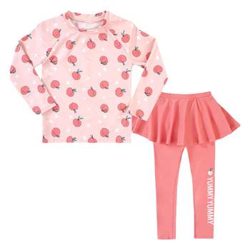 E/Yilang girl split long -sleeved long pants swimsuit
