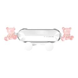 Cute transparent bear car phone holder