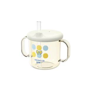 
Rikang children's water cup 1 year old 3 years old straw milk cup complementary food cup straight drinking cup open baby learning cup