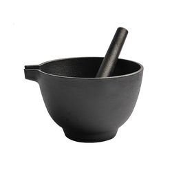 Little Happy Cast Iron Mortar Garlic Pounder