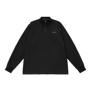 
Lu Xiaohu ACTUP half-zip design stand-up collar long-sleeved T-shirt spring men's three-dimensional pressed texture sweatshirt trendy