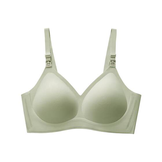 October crystal 5D zero-sense anti-gravity push-up bra for pregnant and postpartum women during lactation, postpartum breast milk bra, thin and breathable
