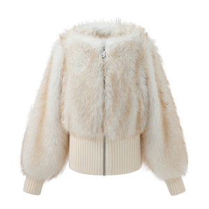 FTT FlyTheTruth {half-ripe peach} environmentally friendly fur coat women's autumn and winter warm fur top