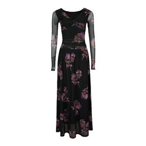 
Homemade wine and lunch [Horse] French kink V-neck temperament slim long skirt for women in early autumn long-sleeved printed dress