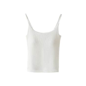 Sling with chest pad vest for women with beautiful back bra integrated base strap top 2025 new spring and summer outside wear
