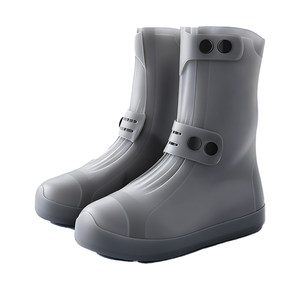 
Rain shoe covers, waterproof, non-slip, men's and women's rain boots, thickened, wear-resistant, repeatedly used in rainy days, adult foot covers, water shoes