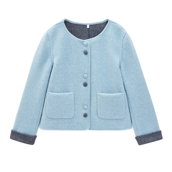 IEF/Aiyifu [Slightly Fat] Woolen Coat 2026 Autumn and Winter New Korean Style Fashionable Woolen Coat for Women