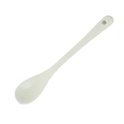 Pure white ceramic spoon coffee spoon long handle seasoning spoon