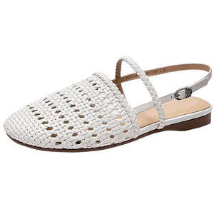 
natursun refreshing and breathable woven fashion sandals summer 2026 new women's casual lightweight outer wear flats