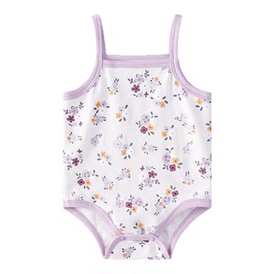 
0-2 years old newborn summer camisole triangle haha men and women fashionable versatile romper for going out summer haori