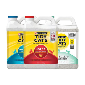 Tidycats teddy cat litter US imported cat litter 9kg is effectively deodorized, fragrant, dust -free, flutter soil sand