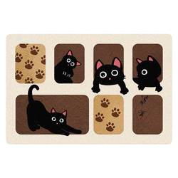 Cute Cartoon Pet Placemat Cat and Dog Dining Anti-leak Mat