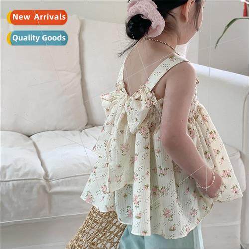 2023 summer new girls halter doll shirt Korean  of the sweet