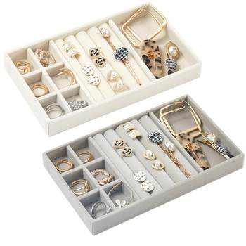 Acrylic drawer ploated tray jewelry box
