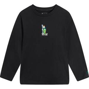 
The same Li Ning children's outdoor long-sleeved T-shirt bottoming shirt boys' tops spring and summer styles for girls and boys in the mall.