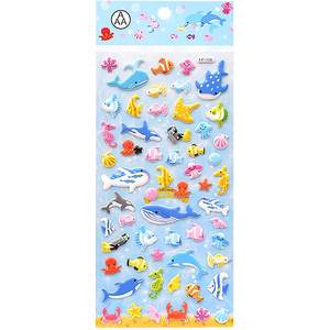 
Children's three-dimensional bubble stickers dinosaur animals car boy girl kindergarten baby reward decoration stickers