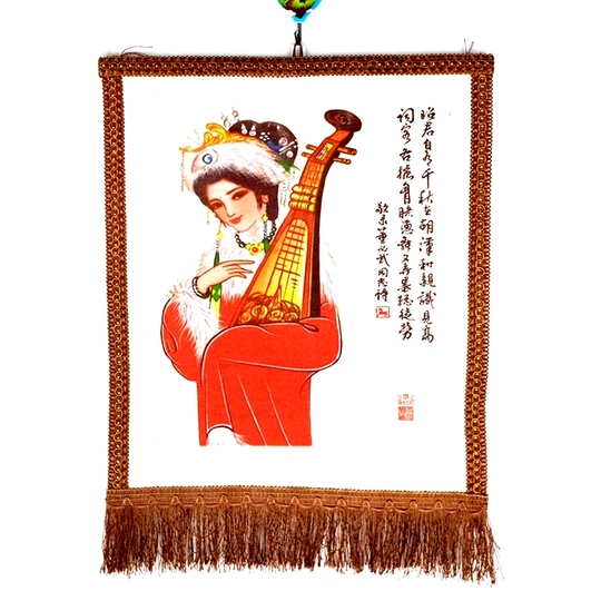 モンゴルフェルト絵画 チンギス・ハン クラフト 壁飾り - 内モンゴル様式