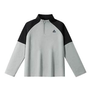 
Peak children's clothing boys' long-sleeved T-shirt spring and autumn youth training clothes children's quick-drying clothes basketball sports stand collar