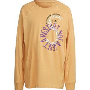 
Adidas/Adidas official genuine sports men and women same style loose breathable lightweight long-sleeved T-shirt IB5894