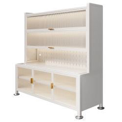 Kitchen rack floor-standing multi-layer microwave storage cabinet household multi-functional cabinet sideboard