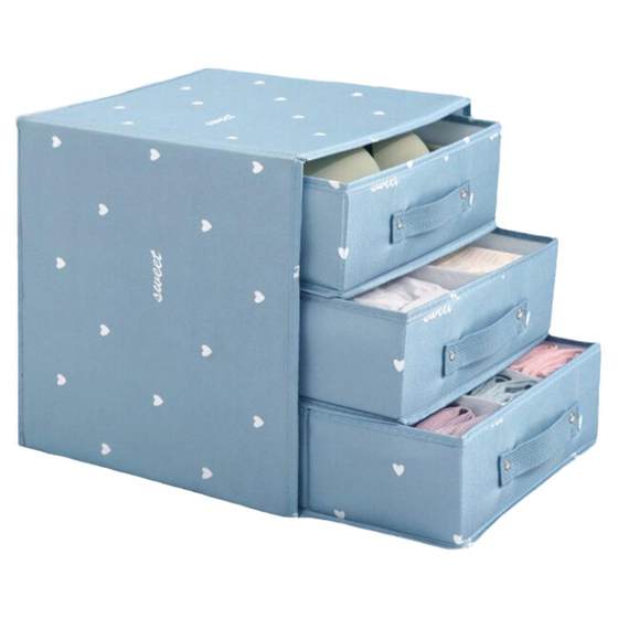 
Underwear storage box drawer fabric finishing box box partition bra socks underwear storage artifact dormitory