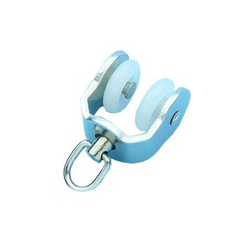 Curtain track pulley hook accessories straight rail curved rail slide rail running wheel buckle accessories old-fashioned guide roller