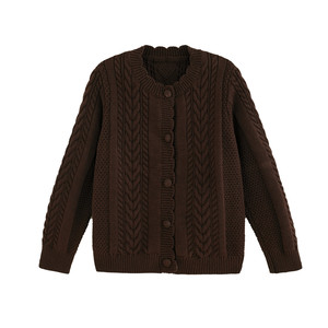 
Yantaijia Boys' Solid Color Sweaters and Sweaters Spring and Autumn Clothes Children's Round Neck Cardigans Medium and Large Children's Jackets Winter Clothes