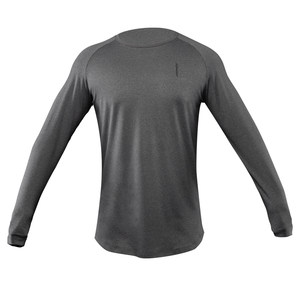 Alpharmy fitness long-sleeved men's loose quick-drying training top solid color muscle slim bottoming shirt running T-shirt