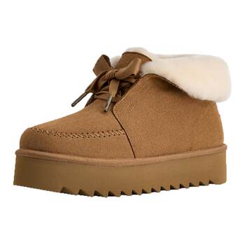 UGG thick sole foldable shoe collar lazy fur shoes