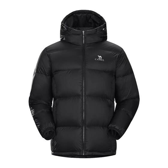 
Camel Down Jacket Bread Jacket Uniform Solid Color Hooded Warm White Duck Down Short Down Jacket for Men and Women
