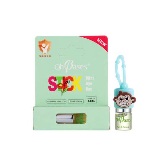 American OhBases baby and child repellent rolling beads, small green beads, mosquito repellent and anti itch mosquito liquid, insect repellent and anti bite package