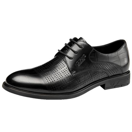 Aokang Mens Leather Derby Shoes - Breathable Summer Business  display picture 3