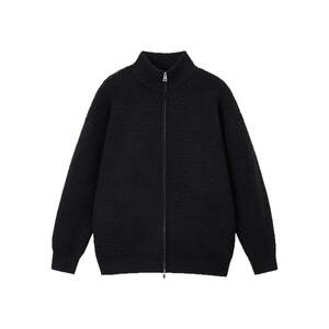 
Pregnant women's autumn and winter loose-fitting, flesh-covering, slim, lazy style sweater cardigan, college casual zipper knitted jacket top