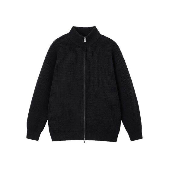 
Pregnant women's autumn and winter loose-fitting, flesh-covering, slim, lazy style sweater cardigan, college casual zipper knitted jacket top