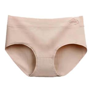 Middle waist pants female pure cotton antibacterial graphene comfortable whole cotton crotch air -breathable women's large size solid color briefs head